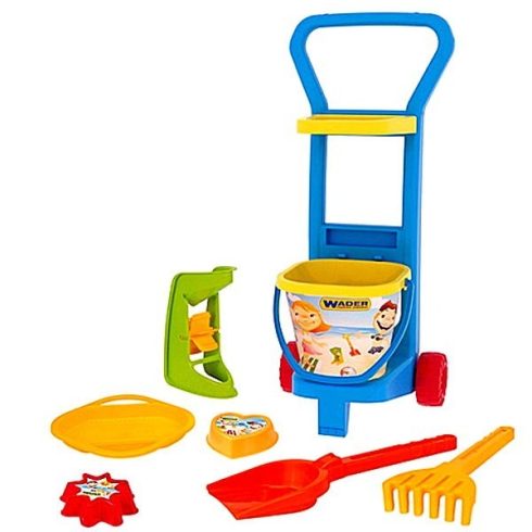 Wader húzós kocsi homokozó szett - 00173