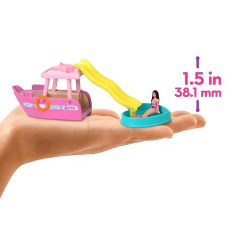 Barbie, Mini Barbieland Jármű, Álom Hajó játékszett, 00237