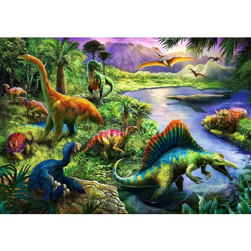Trefl 200 darabos Ragadozó dinoszauruszok puzzle csomag, 00406