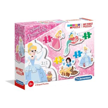 Clementoni puzzle 4 in 1 Disney princess supercolor - 00529