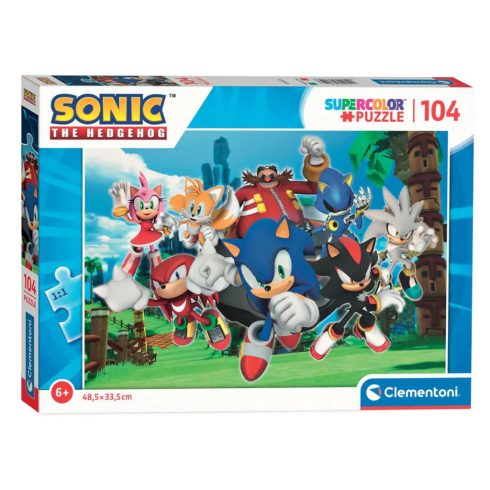 Clementoni puzzle 104 db-os, Sonic - 00531