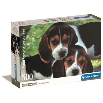 Clementoni puzzle 500 HQC cuki kiskutyák - 00538