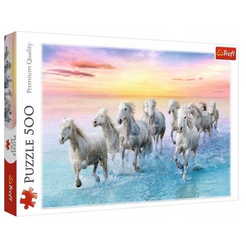 Trefl 500 darabos puzzle - vágtázó lovak - 00544