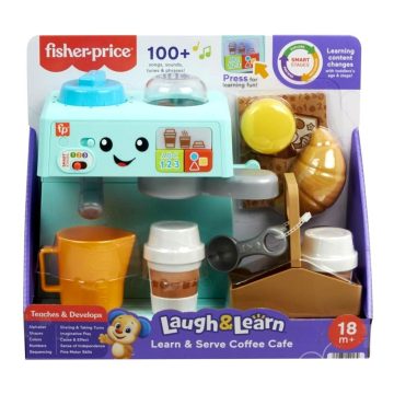   Fisher Price Kacagj és Fejlődj, Barista Kávéfőző játékszett, 00558