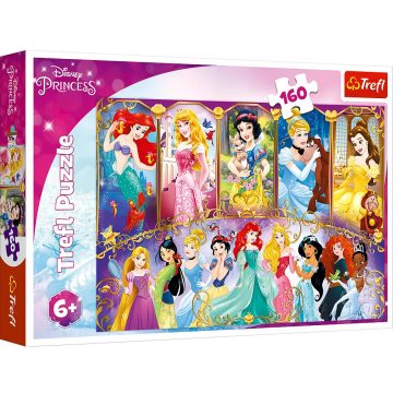 Trefl 160 darabos puzzle - Disney hercegnő portrék - 00561