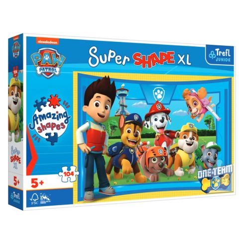 Trefl Super Shape XL 104 db-os puzzle - Mancs őrjárat - 00573