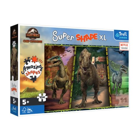 Jurassic World - Super Shape XL 104 db-os puzzle - 00575