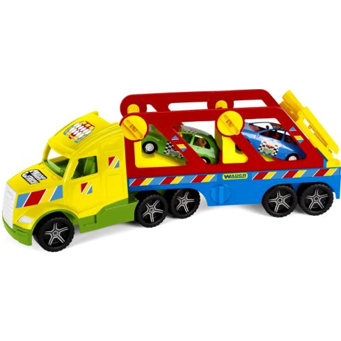 Wader, Magic Truck Kamion sportautókkal, 81 cm, 00576