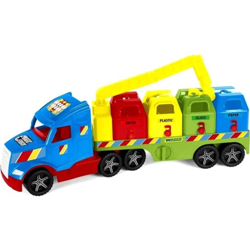 Wader, Magic Truck Basic, Szelektív Kukásautó, 00580