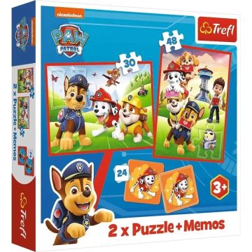   Trefl, Mancs őrjárat 2 az 1-ben Memo + Puzzle játékszett, 00625
