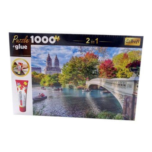 Trefl Híd a folyón puzzle - 1000 darabos + ragasztó - 00641