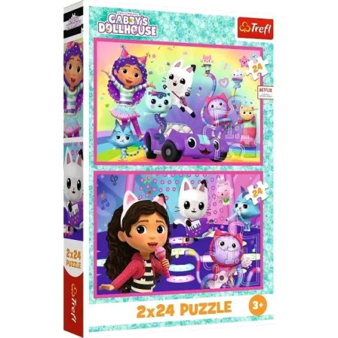 Trefl 2 x 24 darabos puzzle csomag, Játsszunk Gabival, 00642