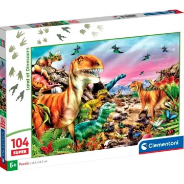 Clementoni, 104 darabos Dinók Földjén puzzle, 00671