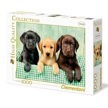   Clementoni A Három Labrador, 1000 darabos puzzle csomag, 00676