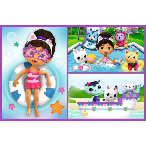 Trefl 2 x 70 darabos puzzle, Játsszunk Gabival, Gabi babaháza, 00720