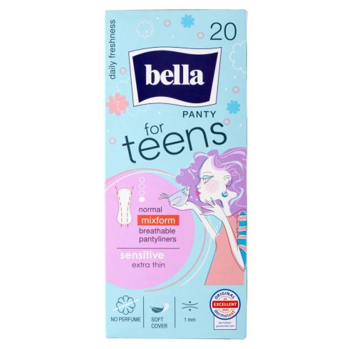 Bella Teens, 20 darabos női tisztasági betét csomag, 00842