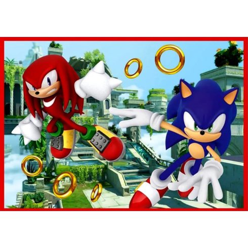 Trefl Sonic, 4 az 1-ben puzzle csomag, 00942