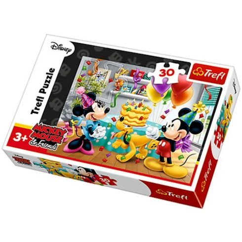 Trefl 30 darabos puzzle, Minnie egér szülinapi torta, 00954