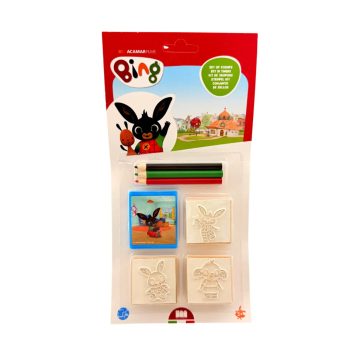 Bing nyuszi, bélyegző nyomda játékszett, 01056