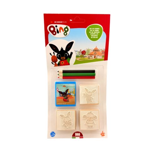Bing nyuszi, bélyegző nyomda játékszett, 01056