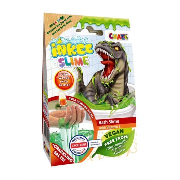   Craze Inkee, Vegán Dinós, Cola Aromás Fürdőforma Slime, 01066