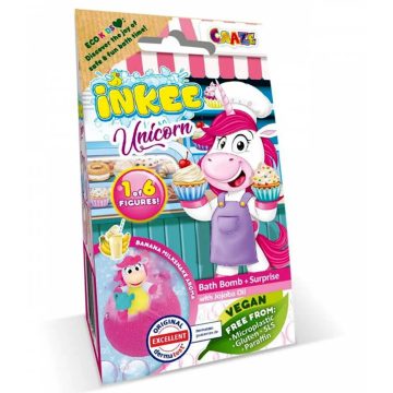   Craze Inkee, Vegán Unikornis figurás, Banán Aromás Fürdőforma, 01072