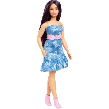   Mattel Barbie, Fashionista stílusos baba pillangó ruhában, 01108