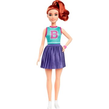   Mattel Barbie, Fashionista stílusos baba pomponlány ruhában, 01109