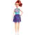 Mattel Barbie, Fashionista stílusos baba pomponlány ruhában, 01109