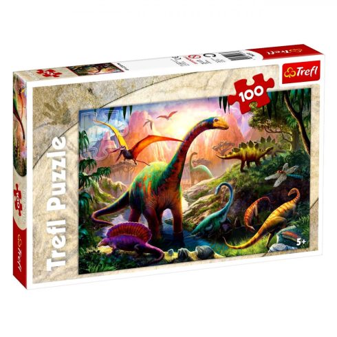 Trefl Dinoszauruszok Földje - 100 darabos puzzle - 01200