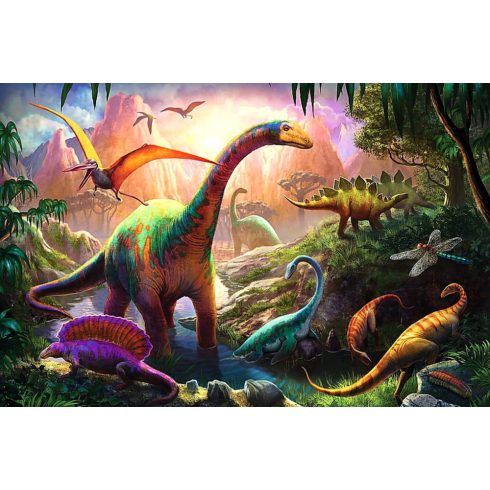 Trefl Dinoszauruszok Földje - 100 darabos puzzle - 01200