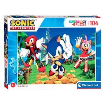 Clementoni 104 darabos puzzle csomag - Sonic - 01254