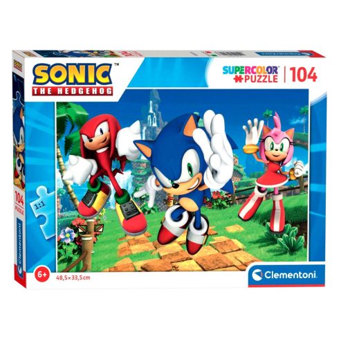 Clementoni 104 darabos puzzle csomag - Sonic - 01254