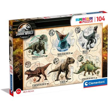   Clementoni 104 darabos puzzle csomag - Jurassic World - 01256