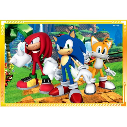 Clementoni 4 az 1-ben puzzle csomag - Sonic - 01266