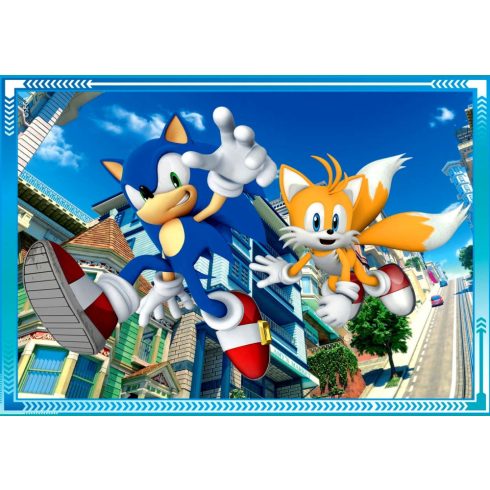 Clementoni 4 az 1-ben puzzle csomag - Sonic - 01266