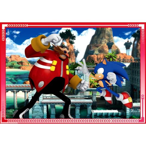 Clementoni 4 az 1-ben puzzle csomag - Sonic - 01266