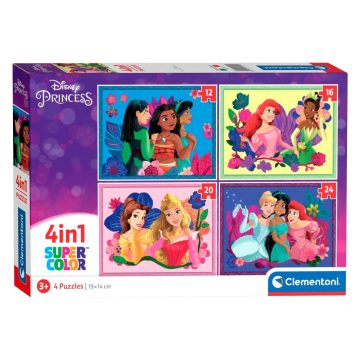   Clementoni 4 az 1-ben Disney hercegnők puzzle csomag - 01305