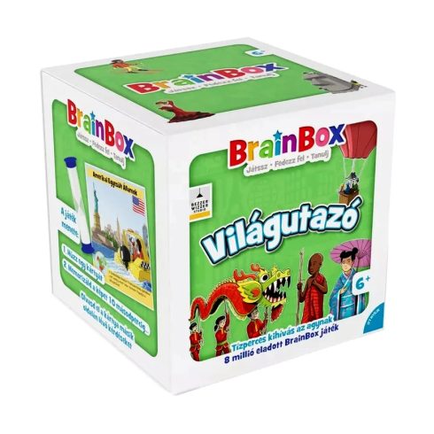BrainBox, Világutazó társasjáték, új kiadás, 01333