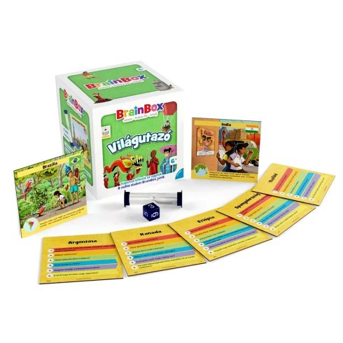 BrainBox, Világutazó társasjáték, új kiadás, 01333