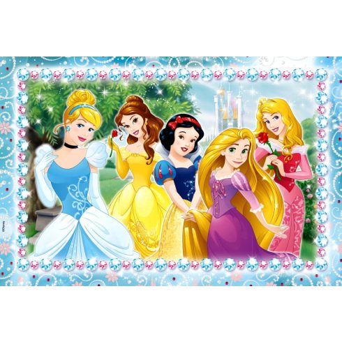 Lisciani, 2 az 1-ben Disney Hercegnők puzzle csomag, 108 darabos, 01383