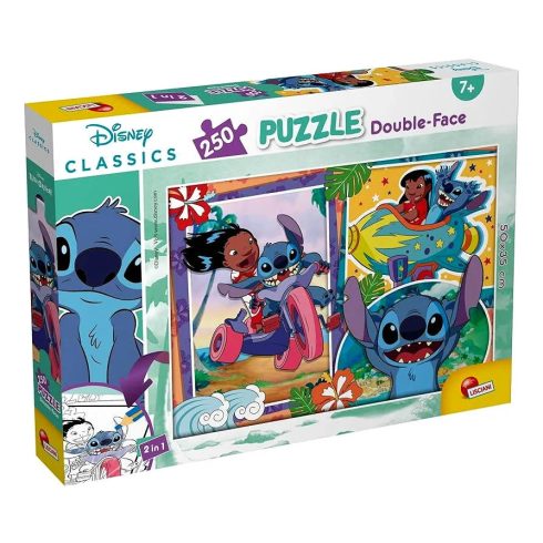 Lisciani Stitch, 2 az 1-ben színezős puzzle, 50 x 35 cm-es, 24 darabos, 01413