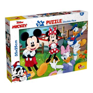   Lisciani Mickey egér, 2 az 1-ben színezős puzzle, 35 x 25 cm-es, 24 darabos, 01416