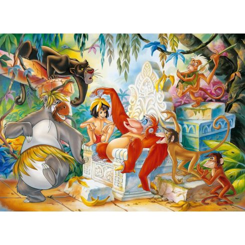 Lisciani, 2 az 1-ben Dzsungel Könyve puzzle csomag, 108 darabos, 01424