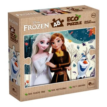   Lisciani Jégvarázs, 2 az 1-ben színezős eco mini puzzle, 35 x 25 cm-es, 48 darabos, 01442