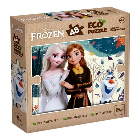 Lisciani Jégvarázs, 2 az 1-ben színezős eco mini puzzle, 35 x 25 cm-es, 48 darabos, 01442