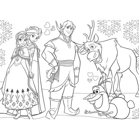 Lisciani Jégvarázs, 2 az 1-ben színezős puzzle, 70 x 50 cm-es, 108 darabos, 01451