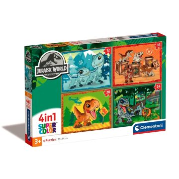 Clementoni 4 az 1-ben Jurassic World puzzle csomag, 01481