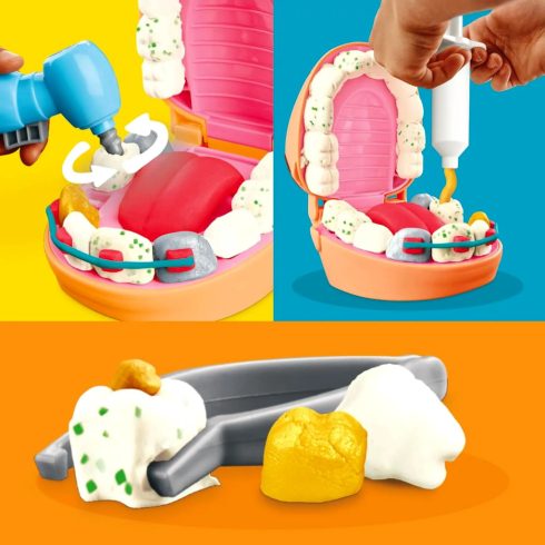 Play Doh, Drill 'n Fill, fogorvos játékszett, 01597