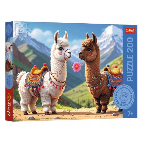 Trefl 200 puzzle, Színpompás lámák - 02018